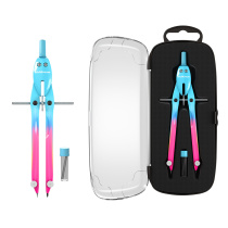 Готовальня ErichKrause Проблеск, (металлический циркуль и сменные грифели), ассорти, (в пенале)