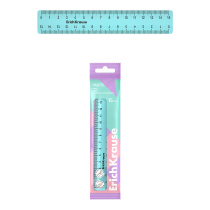 Линейка пластиковая ErichKrause Пастель, 15см, пакет, мятный (в пакете по 20 шт)