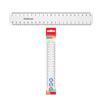 Линейка пластиковая ErichKrause Классика, 20см, пакет, белый (в пакете по 20 шт)