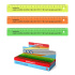 Линейка с русским алфавитом пластиковая ErichKrause Неон, 20см, ассорти (в коробке-дисплее по 45 шт)