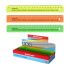 Линейка с английским алфавитом пластиковая ErichKrause Неон, 20см, ассорти (в коробке-дисплее по 45 шт)