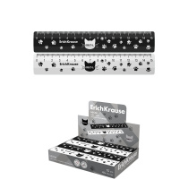 Линейка пластиковая ErichKrause Мяу, 15см, ассорти (в коробке-дисплее по 44 шт)