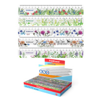 Линейка пластиковая ErichKrause 20см, ассорти из 5 дизайнов (в коробке-дисплее по 44 шт)