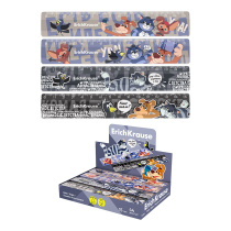 Линейка пластиковая ErichKrause Простоквашино, 15см, ассорти (в коробке-дисплее по 44 шт)