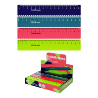 Линейка гибкая ErichKrause Reef, 15см, ассорти (в коробке-дисплее по 44 шт)