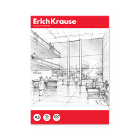 Бумага для черчения в картонной папке ErichKrause, А3, 10 листов, без рамки
