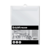 Бумага для черчения в пластиковой папке ErichKrause, А4, 10 л., без рамки