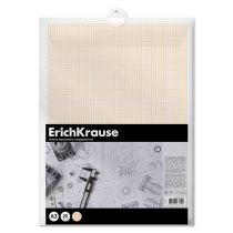 Бумага масштабно-координатная в пластиковой папке ErichKrause, А3, 20 листов