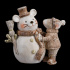 Сувенир ErichKrause Decor® Мышиный снеговик 11см