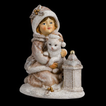 Сувенир ErichKrause Decor® Девочка с котенком 9.5см