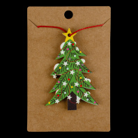 Украшение ErichKrause Decor Елочка зеленая 7.5см, дерево