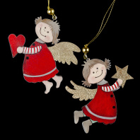 Украшение ErichKrause Decor Ангелок 11см, дерево