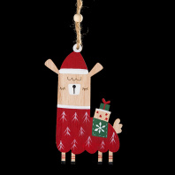 Украшение ErichKrause Decor Новогодняя лама 13см, дерево