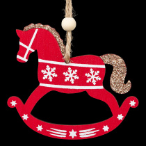 Украшение ErichKrause Decor Лошадка-качалка 9см, дерево