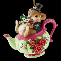 Украшение ErichKrause Decor Мышонок в чайнике 9см Украшение ErichKrause Decor Мышонок в чайнике 9см
