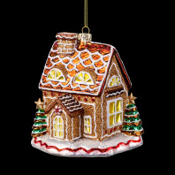 Украшение ErichKrause Decor Пряничный домик 12см, стекло