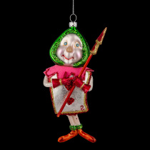 Украшение ErichKrause Decor Червонный Валет 16см, стекло