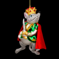 Украшение ErichKrause Decor Мышиный Король 13см, стекло Украшение ErichKrause Decor Мышиный Король 13см, стекло