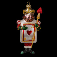 Украшение ErichKrause Decor Король Червей 14см, стекло Украшение ErichKrause Decor Король Червей 14см, стекло