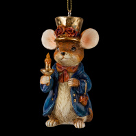 Украшение ErichKrause Decor Мышь со свечой 10см Украшение ErichKrause Decor Мышь со свечой 10см