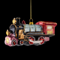 Украшение ErichKrause Decor Ретро-паровоз 13см, стекло