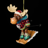 Украшение ErichKrause Decor Лось на лыжах 10см