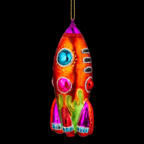 Украшение ErichKrause Decor Радужная ракета 15см, стекло