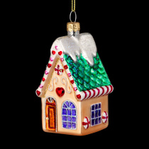 Украшение ErichKrause Decor Карамельный домик 8см, стекло