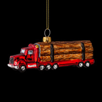Украшение ErichKrause Decor Лесовоз 12.5см, стекло