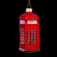 Украшение ErichKrause Decor Телефонная будка 9см, стекло