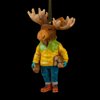 Украшение ErichKrause Decor Лось с дровами 11см