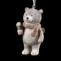 Украшение ErichKrause Decor Мишка с фонарем 7см