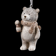 Украшение ErichKrause Decor Мишка с фонарем 7см