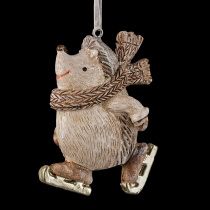 Украшение ErichKrause Decor Ежик на коньках 7см
