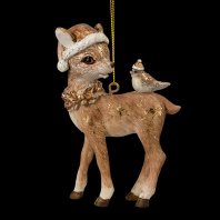 Украшение ErichKrause Decor Олененок с птичкой 9см