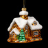 Украшение ErichKrause Decor Заснеженный дом 10см, стекло