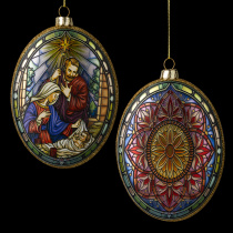 Украшение ErichKrause Decor Рождество медальон 12см, стекло