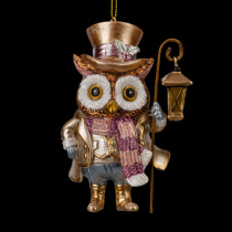 Украшение ErichKrause Decor Филин с фонарем пастель 9.5см