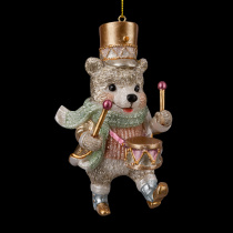 Украшение ErichKrause Decor Мишка с барабаном пастель 10см