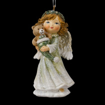 Украшение ErichKrause Decor Ангел с медвежонком 8см