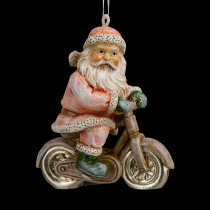 Украшение ErichKrause Decor Санта на байке пастель 7.5см