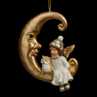 Украшение ErichKrause Decor Ангел на месяце 9.5см