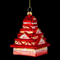 Украшение ErichKrause Decor Пагода 9см, стекло