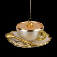 Украшение ErichKrause Decor Кофе с корицей 10см, стекло