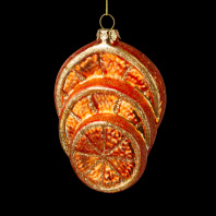 Украшение ErichKrause Decor Дольки апельсина 8см, стекло