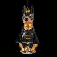 Украшение ErichKrause Decor Доберман Бэтмэн 15см, стекло