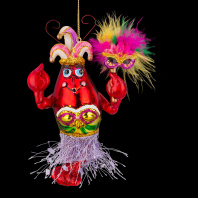 Украшение ErichKrause Decor Лобстер на карнавале 15см, стекло