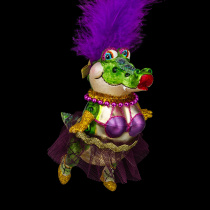 Украшение ErichKrause Decor Кроко Карнавал 13см, стекло