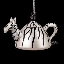 Украшение ErichKrause Decor Зебра-чайничек 12см, стекло