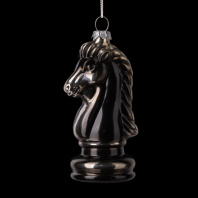 Украшение ErichKrause Decor Ход конем черный 9см, стекло